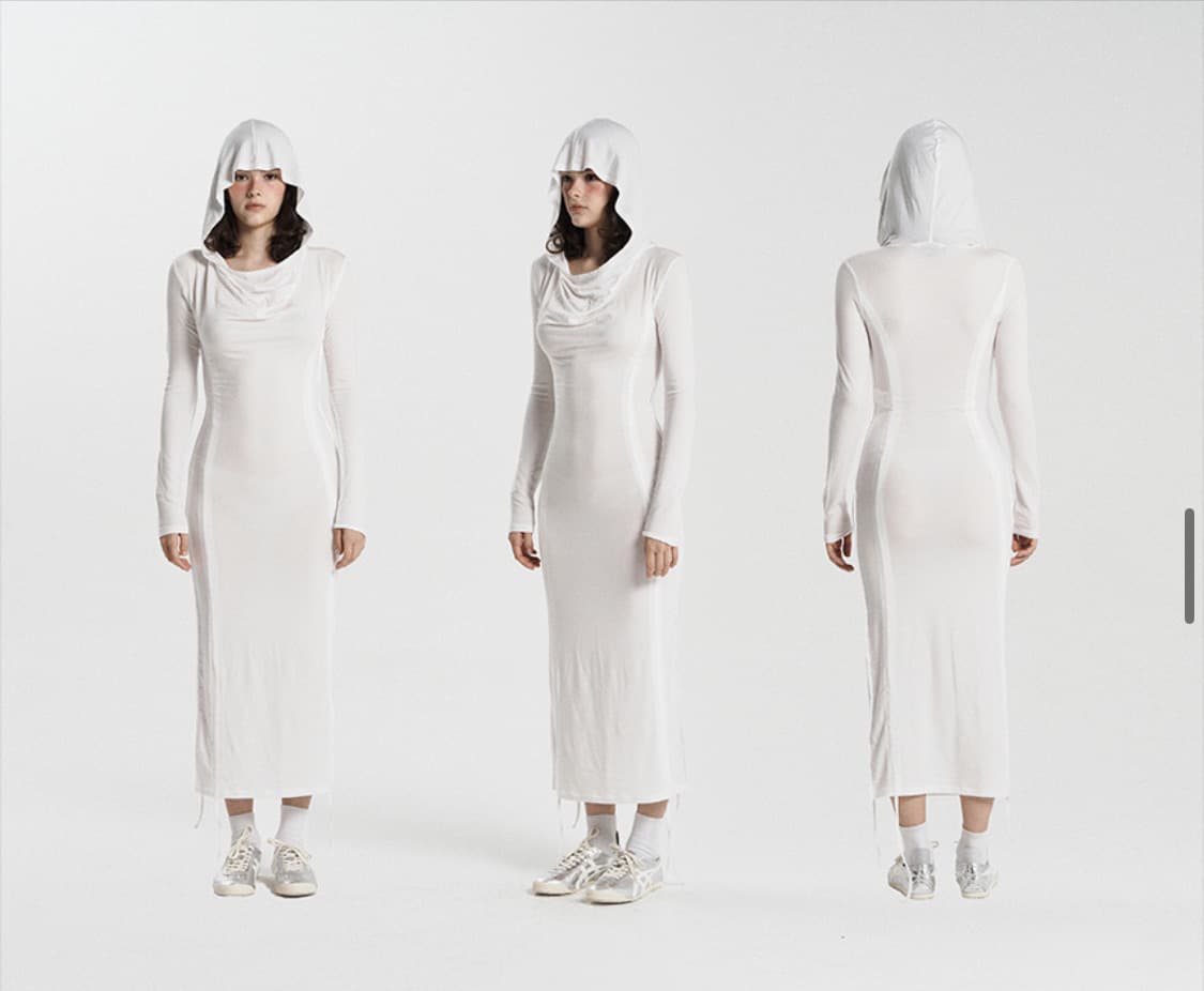 일리오 화이트 후드 탑드레스(3way) 상품이미지2