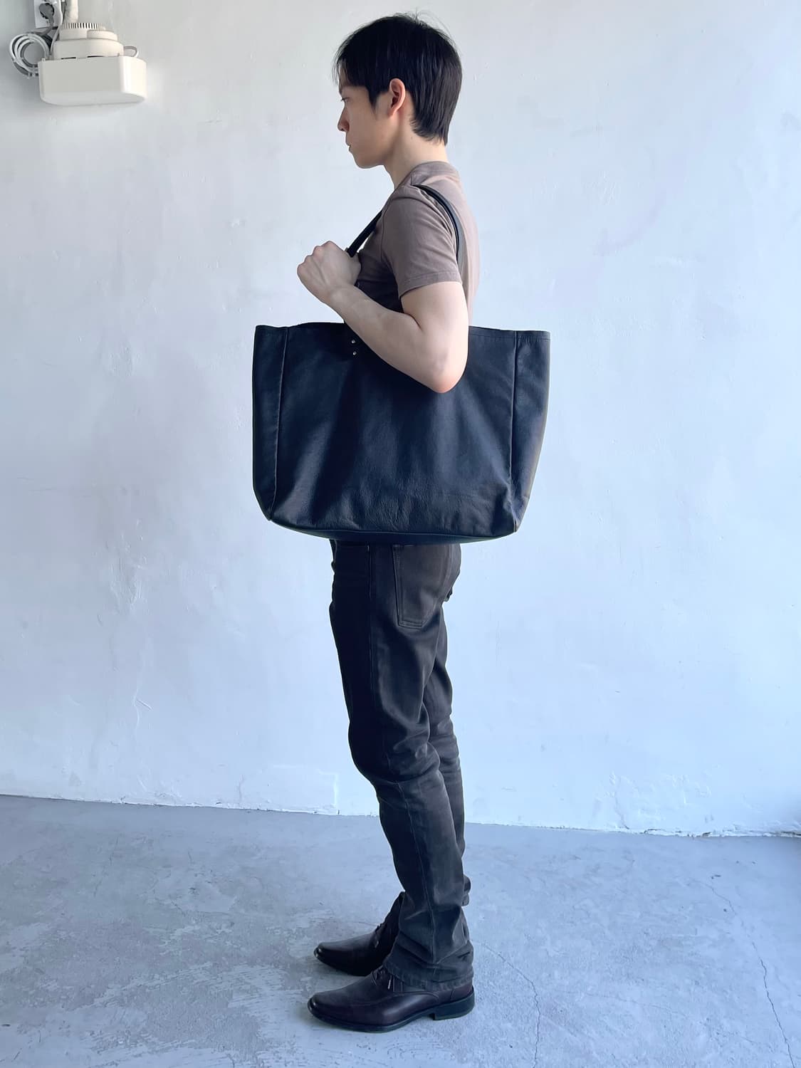 agnes b 레더 백 상품이미지2