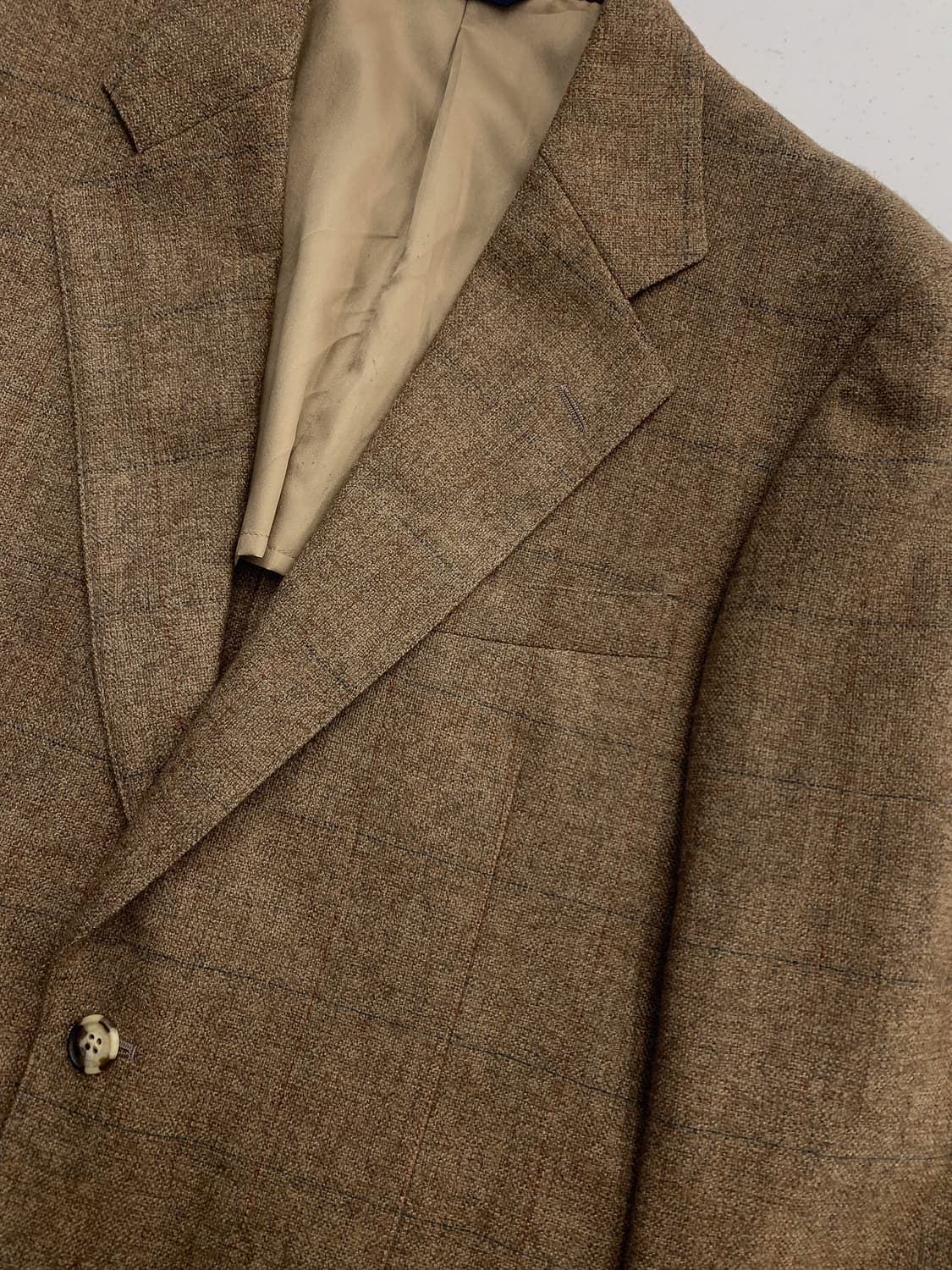 95 챕스 랄프로렌 빈티지 울 체크 블레이저 자켓 상품이미지5