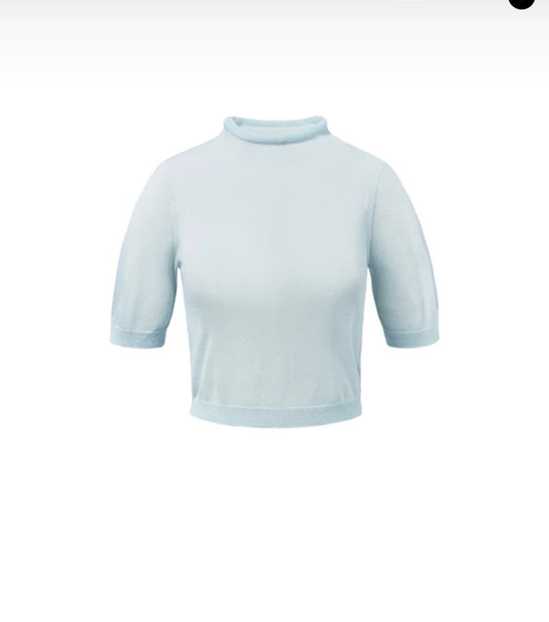 아모멘토 크롭니트 블루 상품이미지1