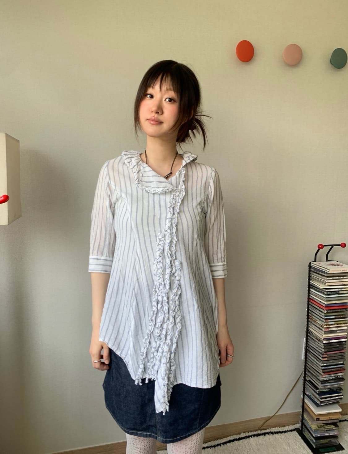 mb lucas cachette, frill blouse 상품이미지4