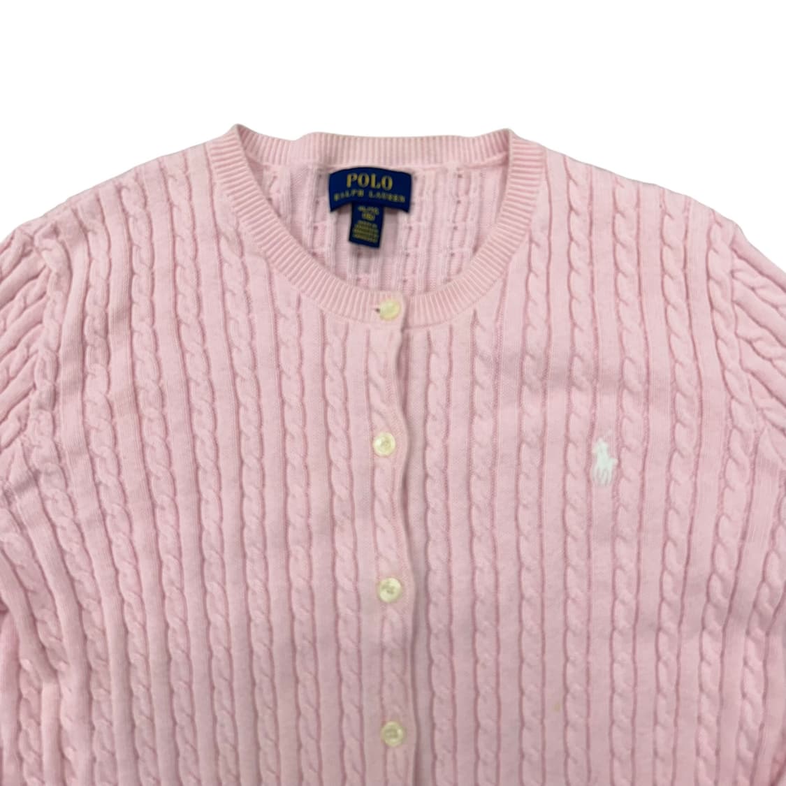 폴로 보이즈 여성 꽈배기 가디건 상품이미지2