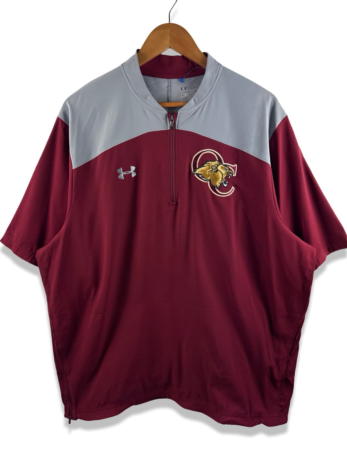 언더아머 버건디 쿼터 집업3061 상품이미지1