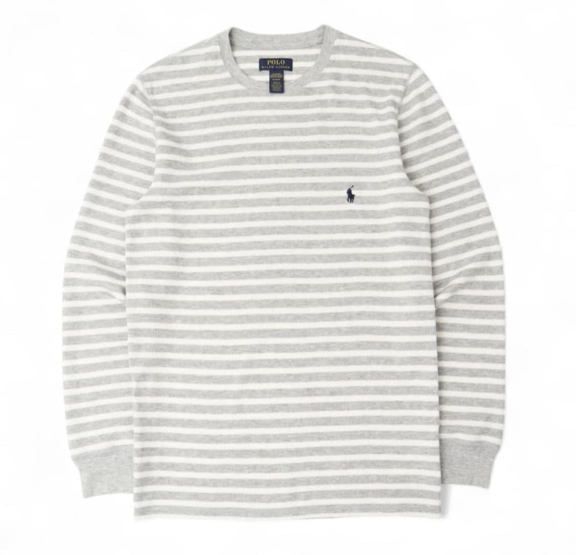 폴로 랄프로렌 그레이 스트라이프 와플 롱슬리브 구매합니다! 상품이미지1