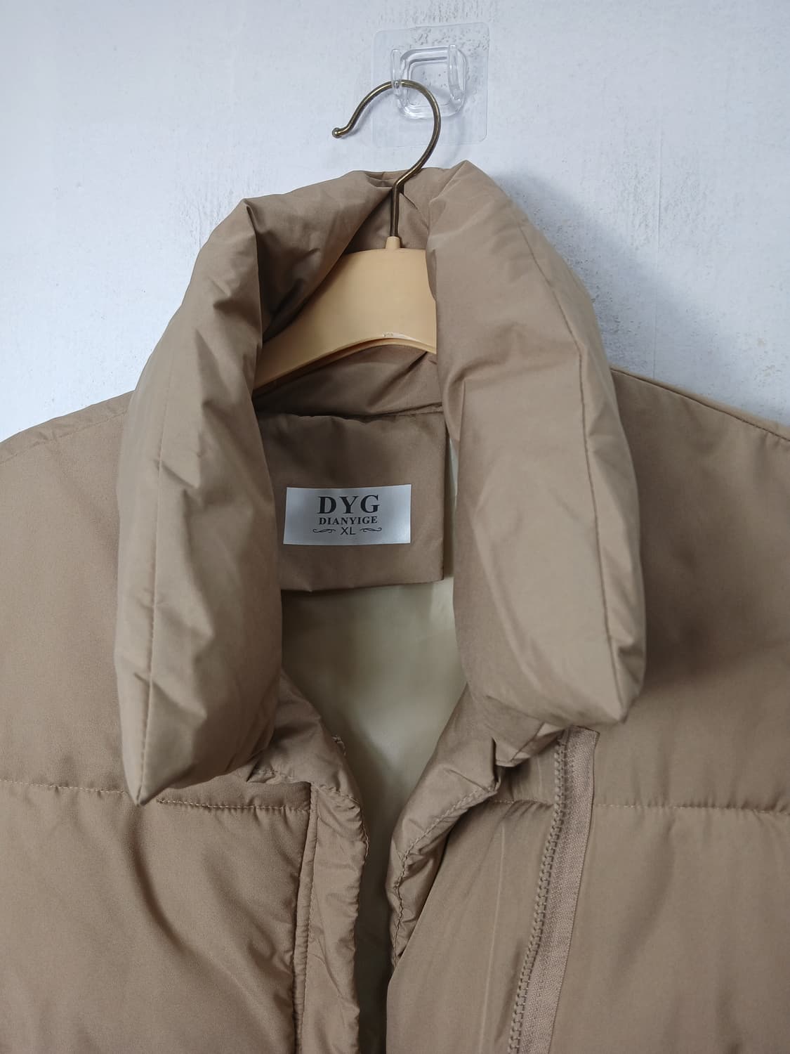 DYG 베이지 숏패딩 조끼 XL 88-99 새제품 상품이미지3