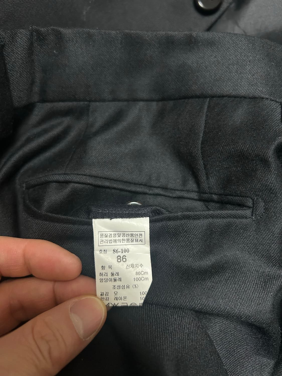 TIME 남성 정장 세트 블랙 50/32인치 상품이미지7