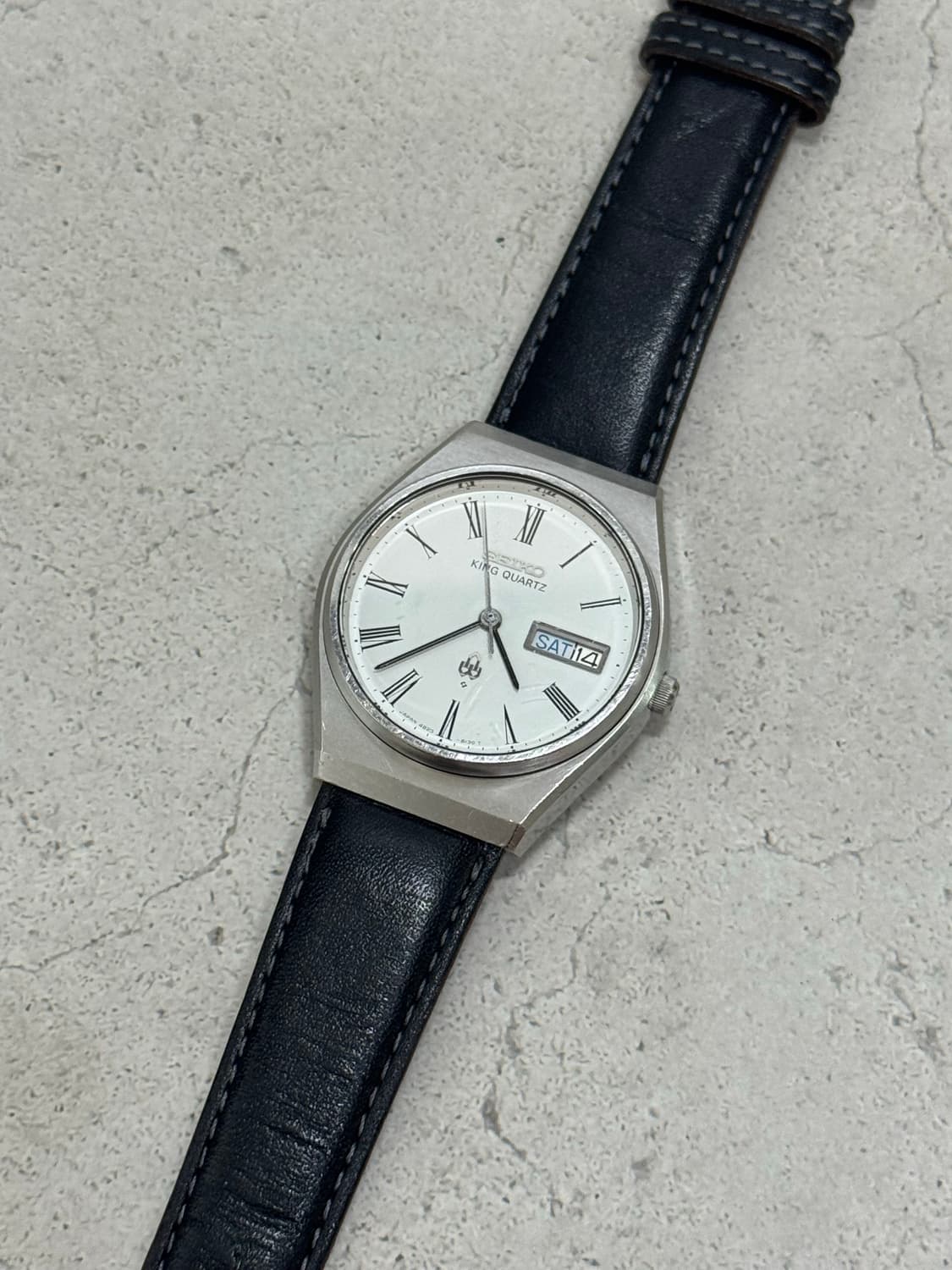 70s 빈티지 세이코 킹쿼츠 로마인덱스 상품이미지1