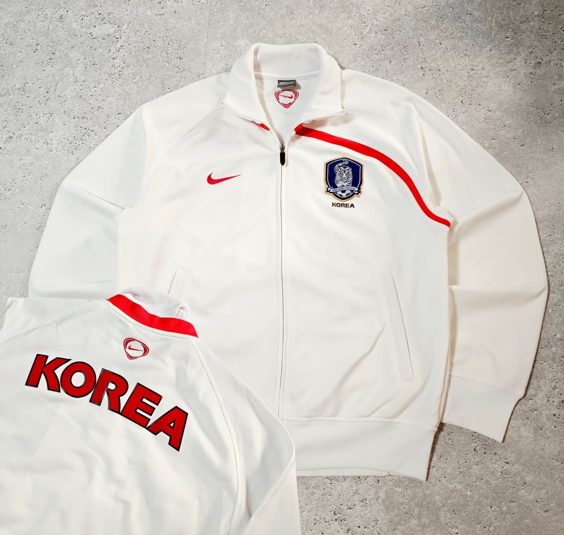 대장🇰🇷나이키 대한민국 국대 08-10 트레이닝 져지 흰빨 자켓 상품이미지1