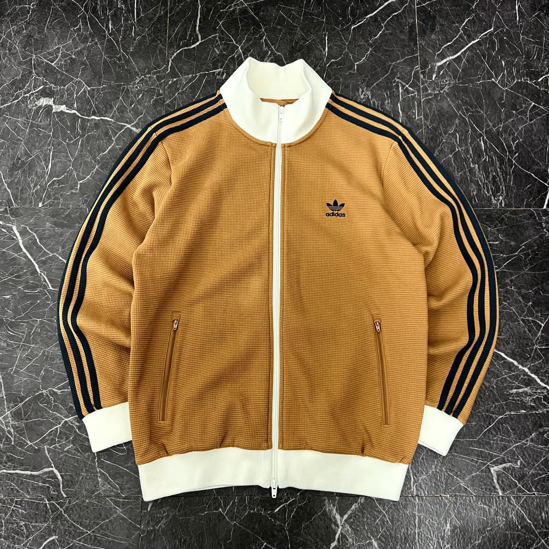 아디다스 삼선 오리지널 와플 트랙탑 져지 화이트 브라운 상품이미지1