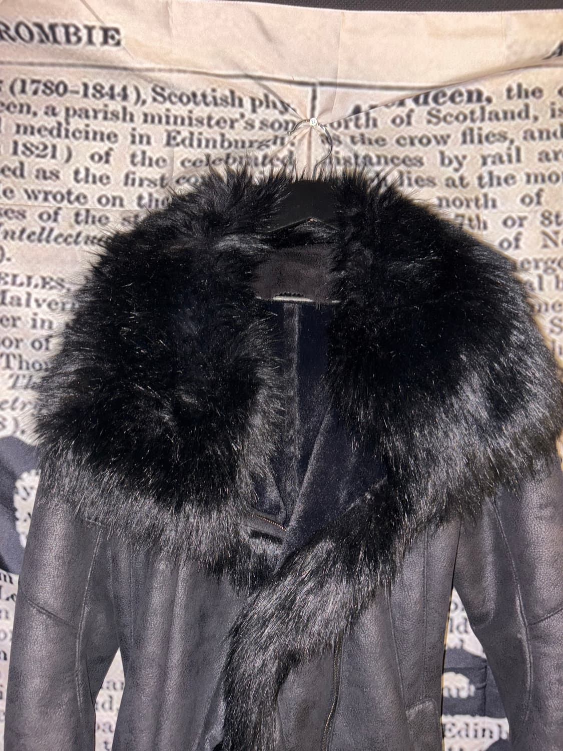 Noir Velvet Mustang fur jacket 상품이미지2