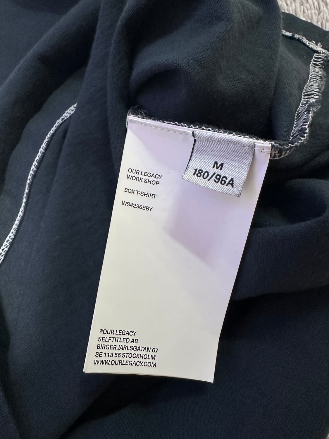 [M] 아워레가시 워크샵 박스 티셔츠 음양 블랙 상품이미지3