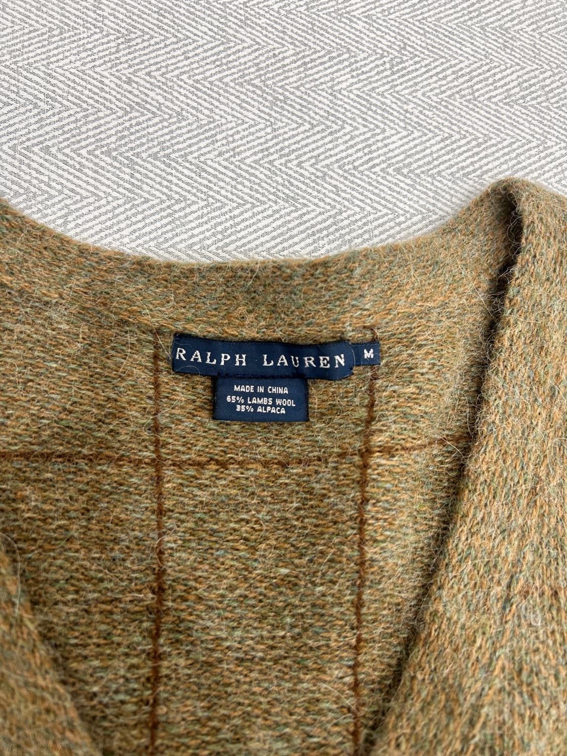 폴로랄프로렌 울 알파카 프릴 니트 가디건 M 상품이미지5