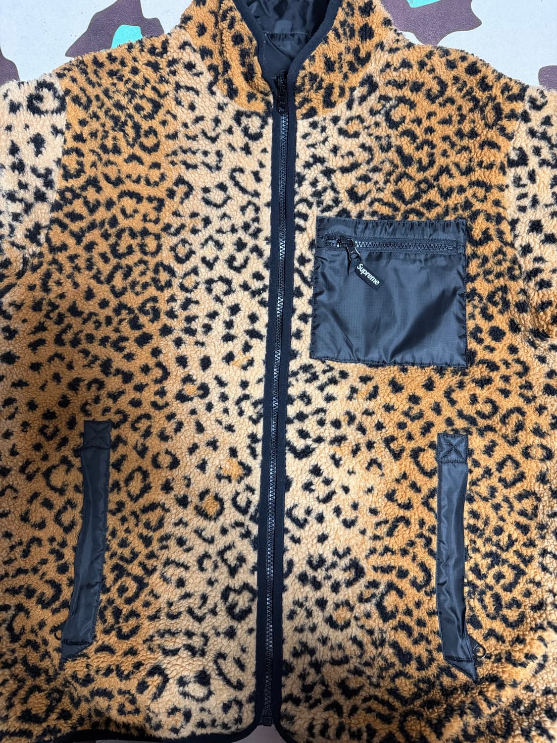 슈프림 레오파드 플리스 상품이미지3