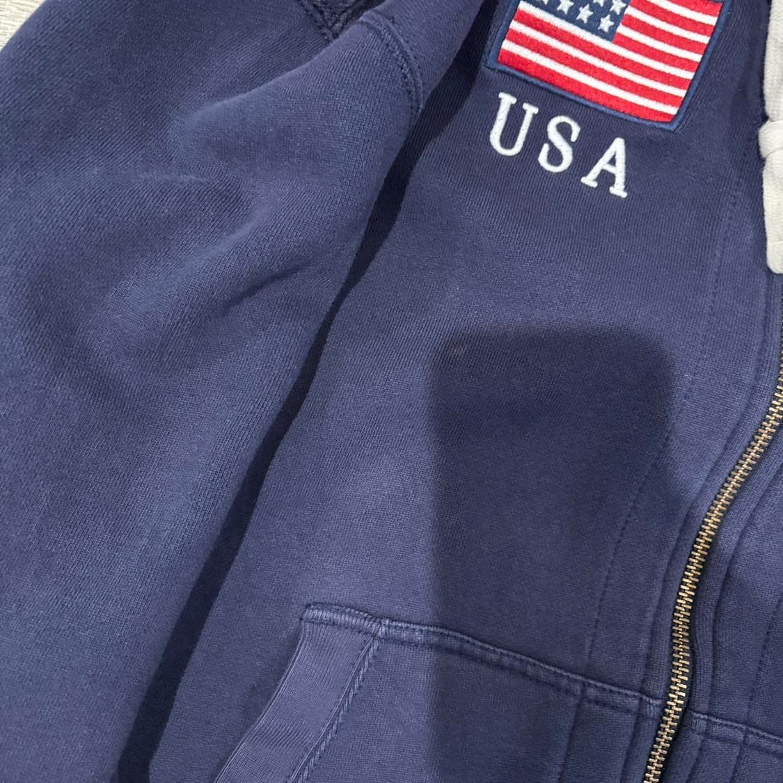 폴로 랄프로렌 빅포니 USA 성조기 후드 집업 상품이미지6