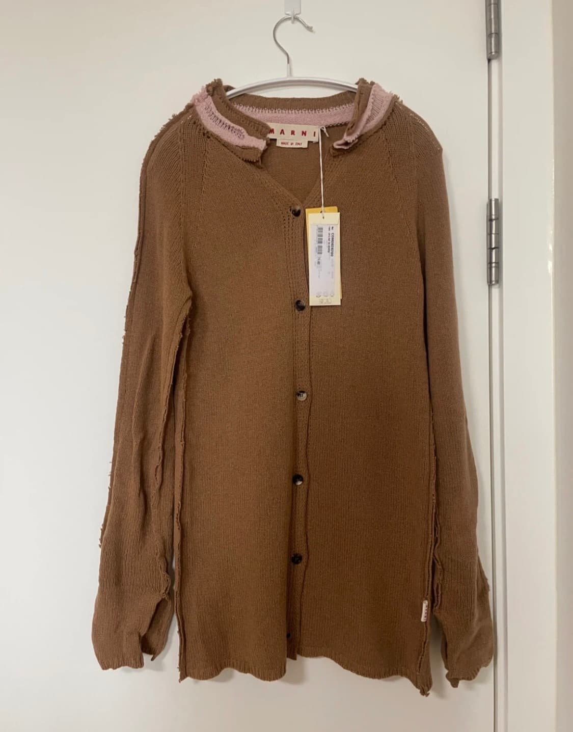 Marni 마르니 캐시미어 가디건 브라운 40사이즈 상품이미지4