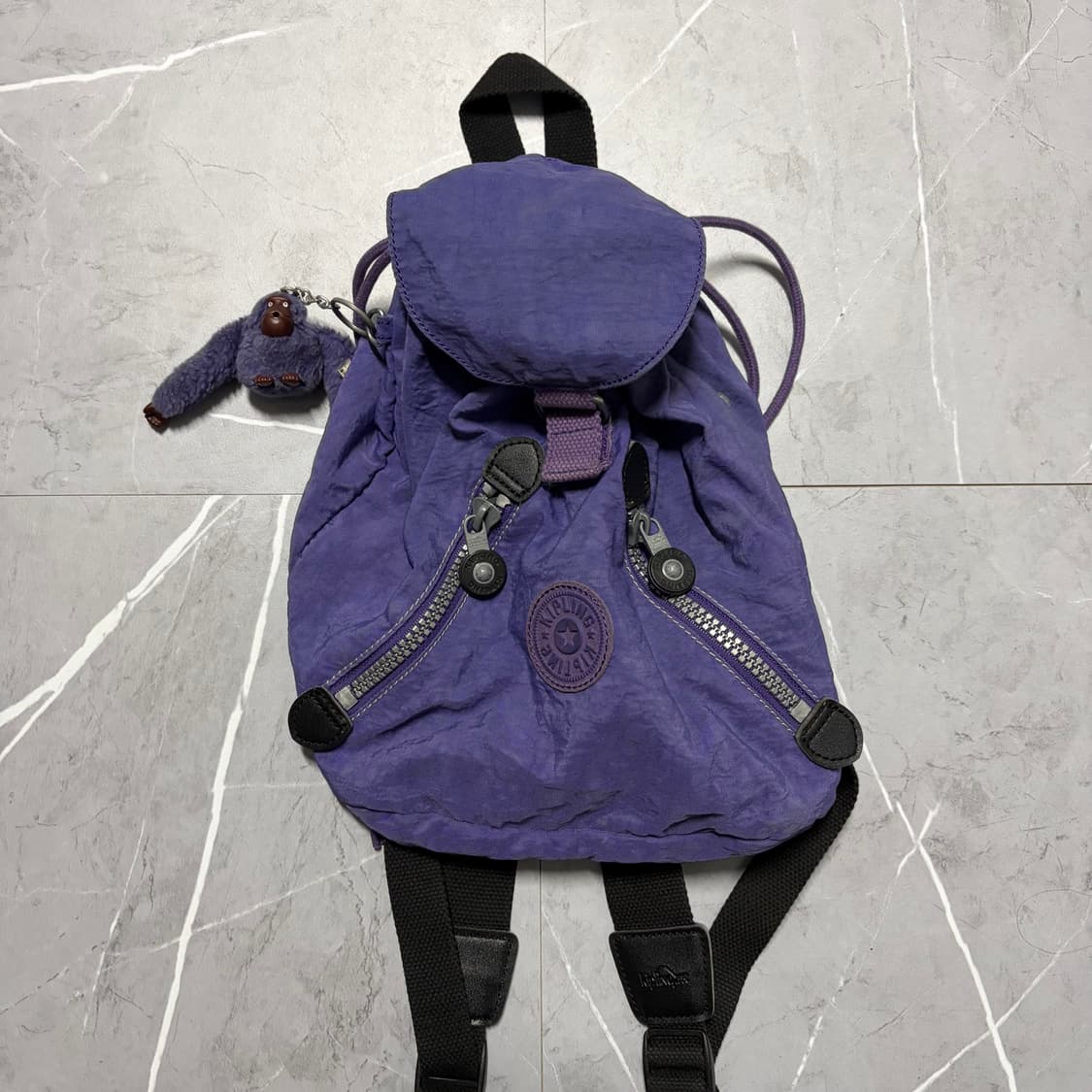 팔로워 특가 키플링 펀더메탈 퍼플 y2k 미니 백팩 복조리 가방 상품이미지3
