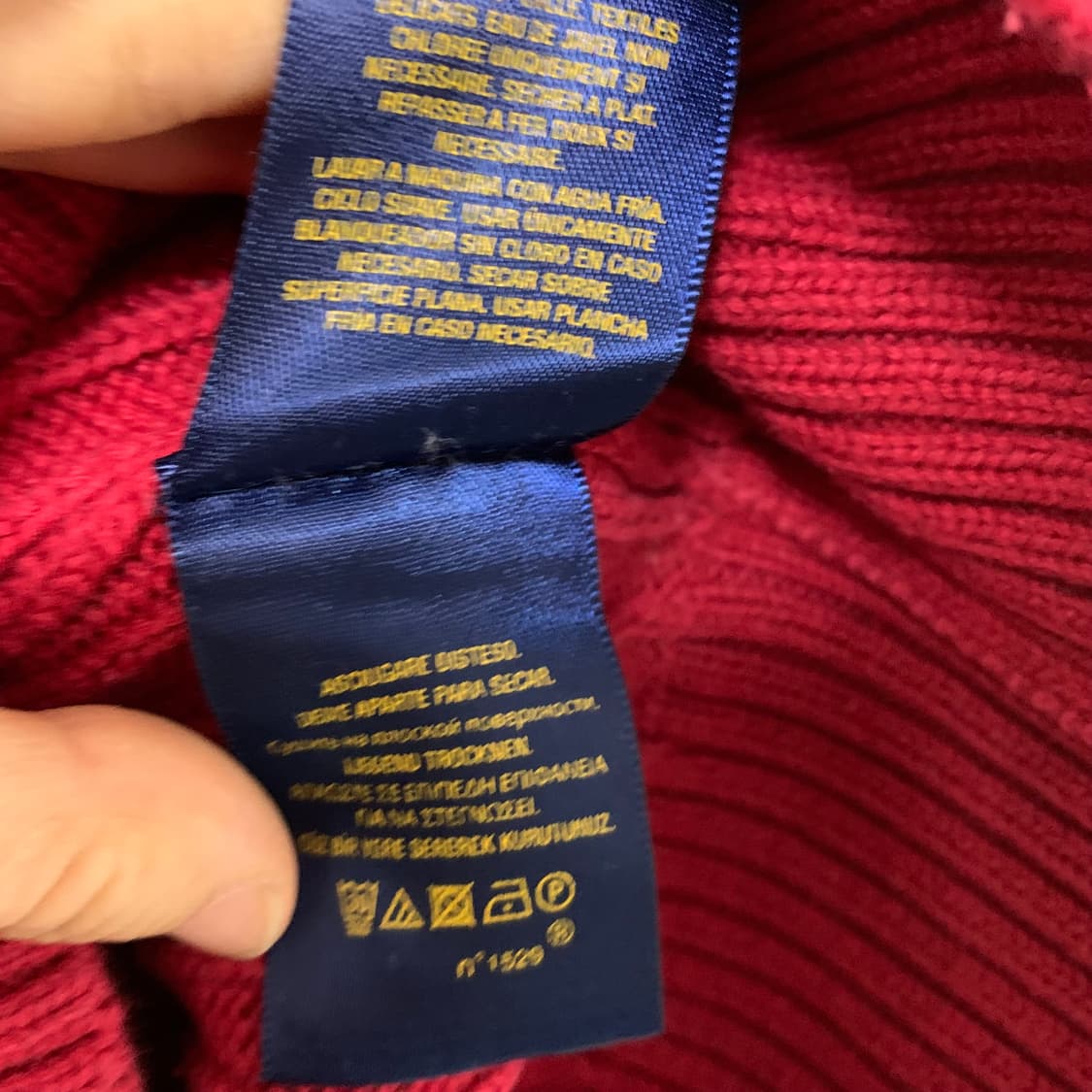 폴로 랄프로렌 레드 케이블 니트 키즈 M 여성 S 빈티지 스웨터 상품이미지4