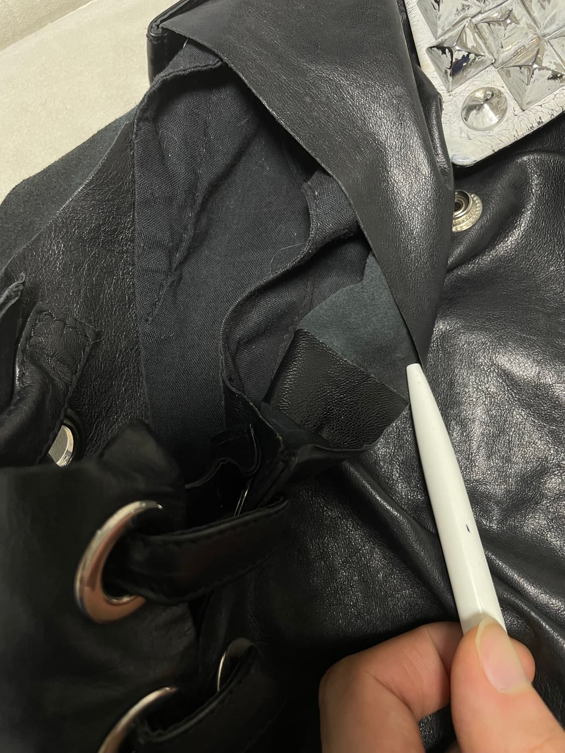 발망 데카르넹 2011ss 레더베스트 상품이미지10