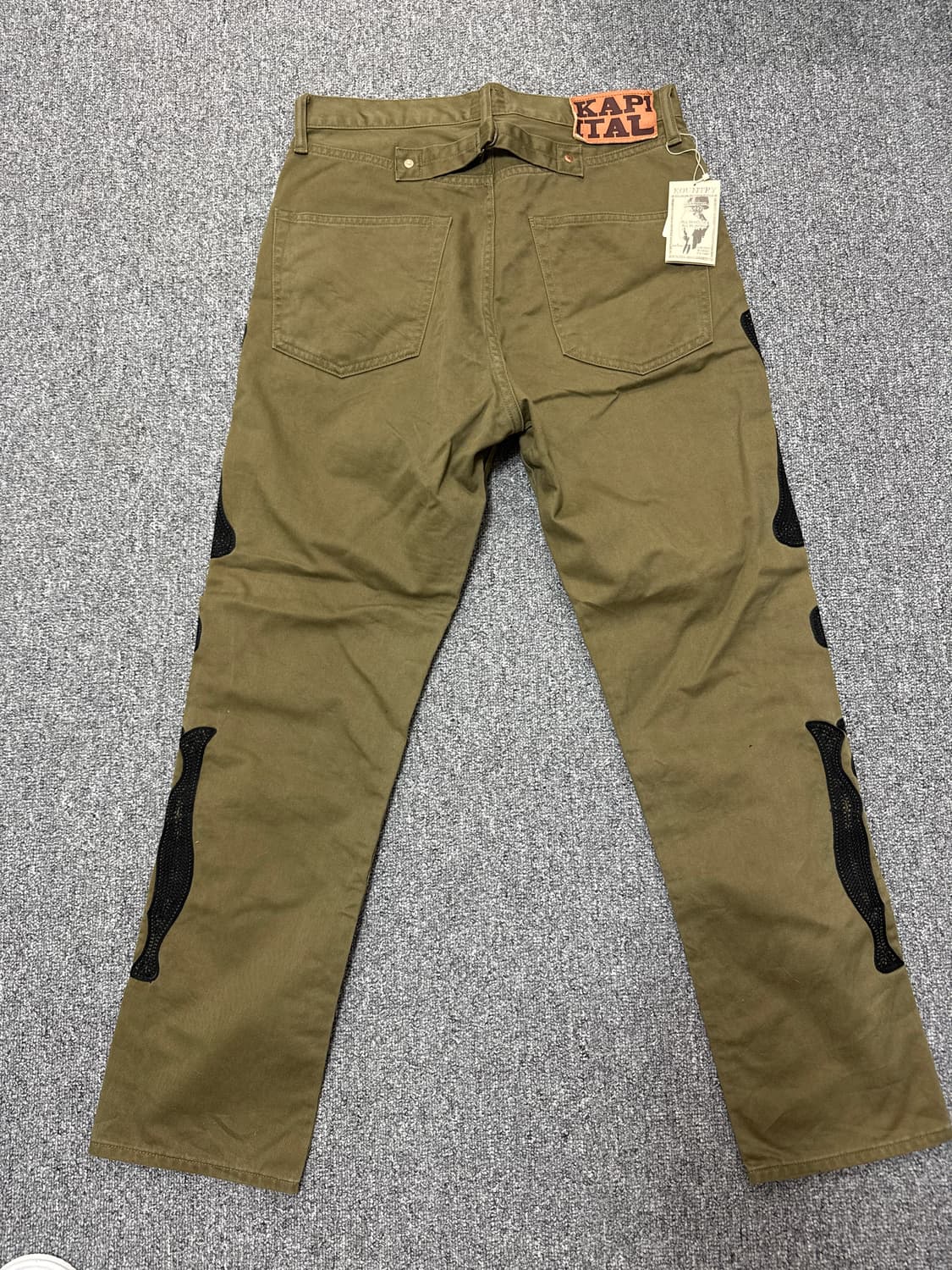 캐피탈 사틴 본 팬츠 멕시칸 턱시도 카키 32사이즈 상품이미지6