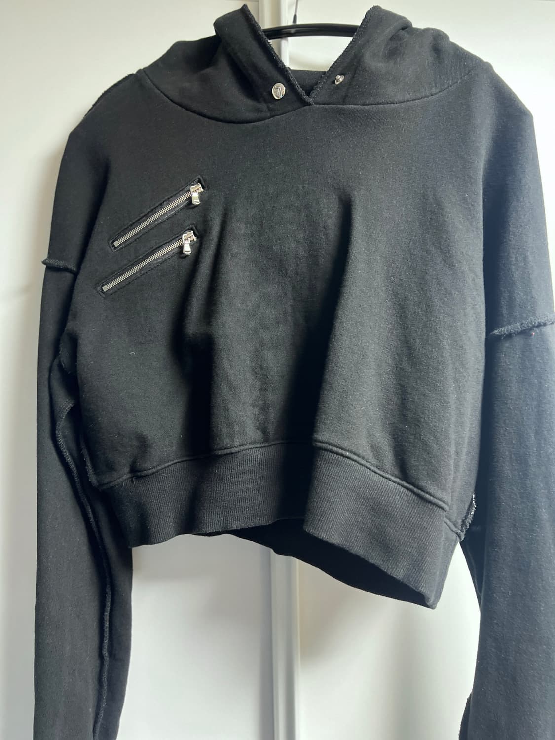 보헤미안서울 투지퍼 크롭 후디 상품이미지2