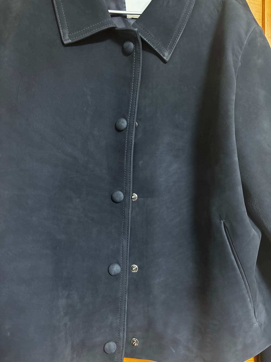 산드로 양가죽 네이비 스웨이드 sandro 상품이미지5