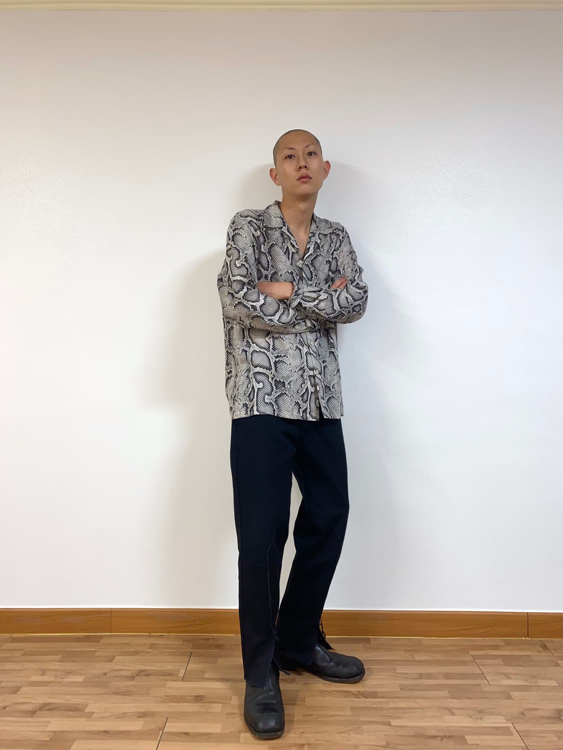 OLD PARK Cut Off Detail Pants 상품이미지1