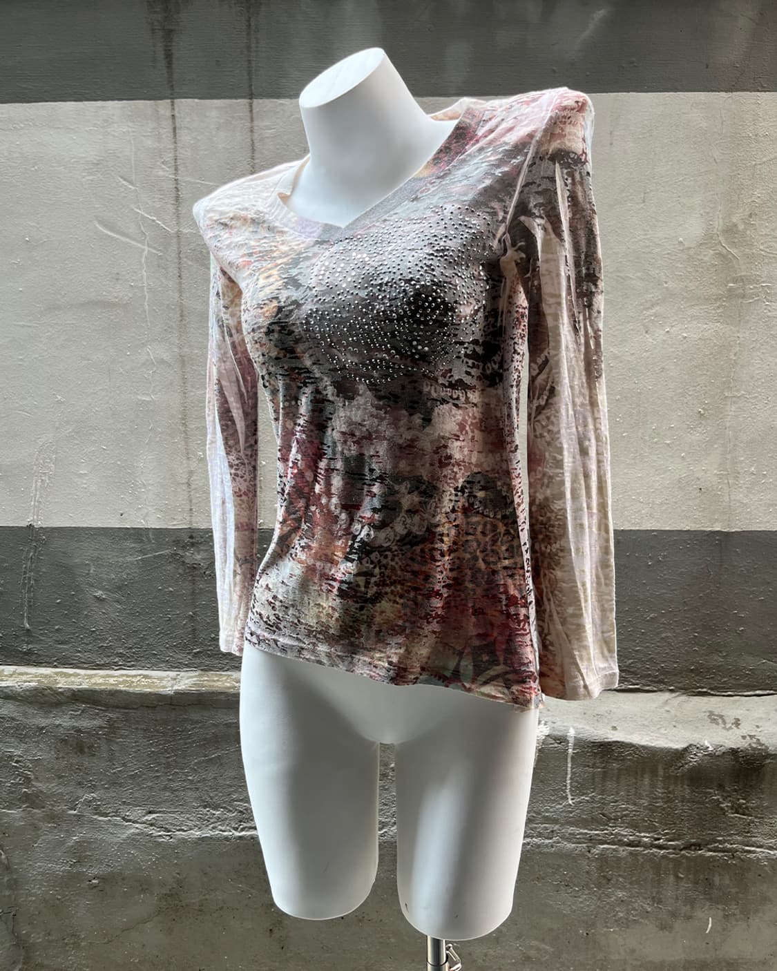 00‘s Grunge Cubic Art Print Long Sleeve 상품이미지1