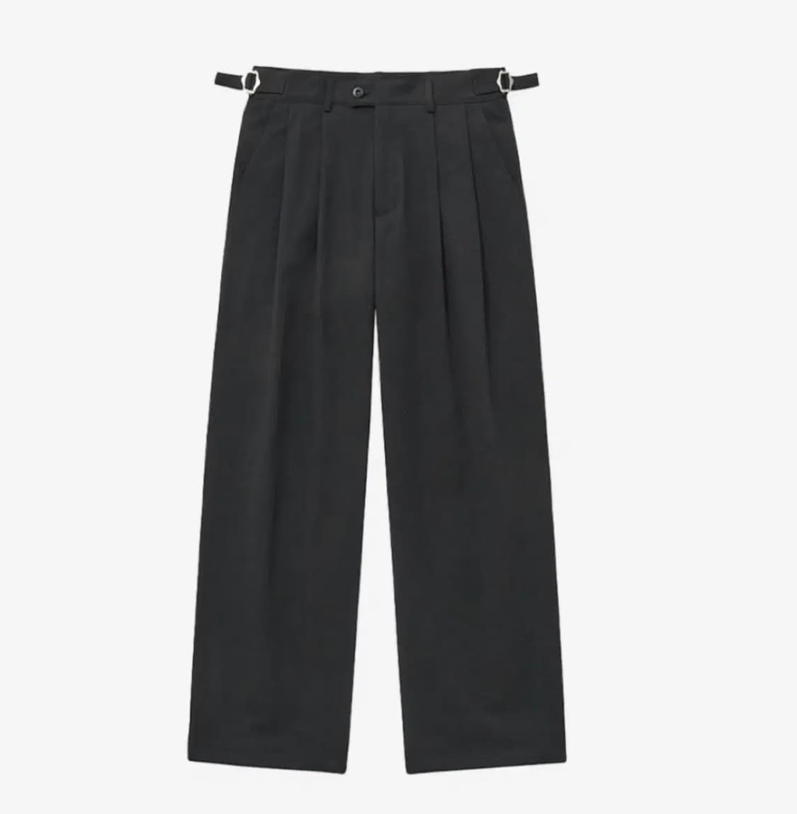노운NOUN wide chino pants 와이드치노팬츠 챠콜 차콜 2 상품이미지1