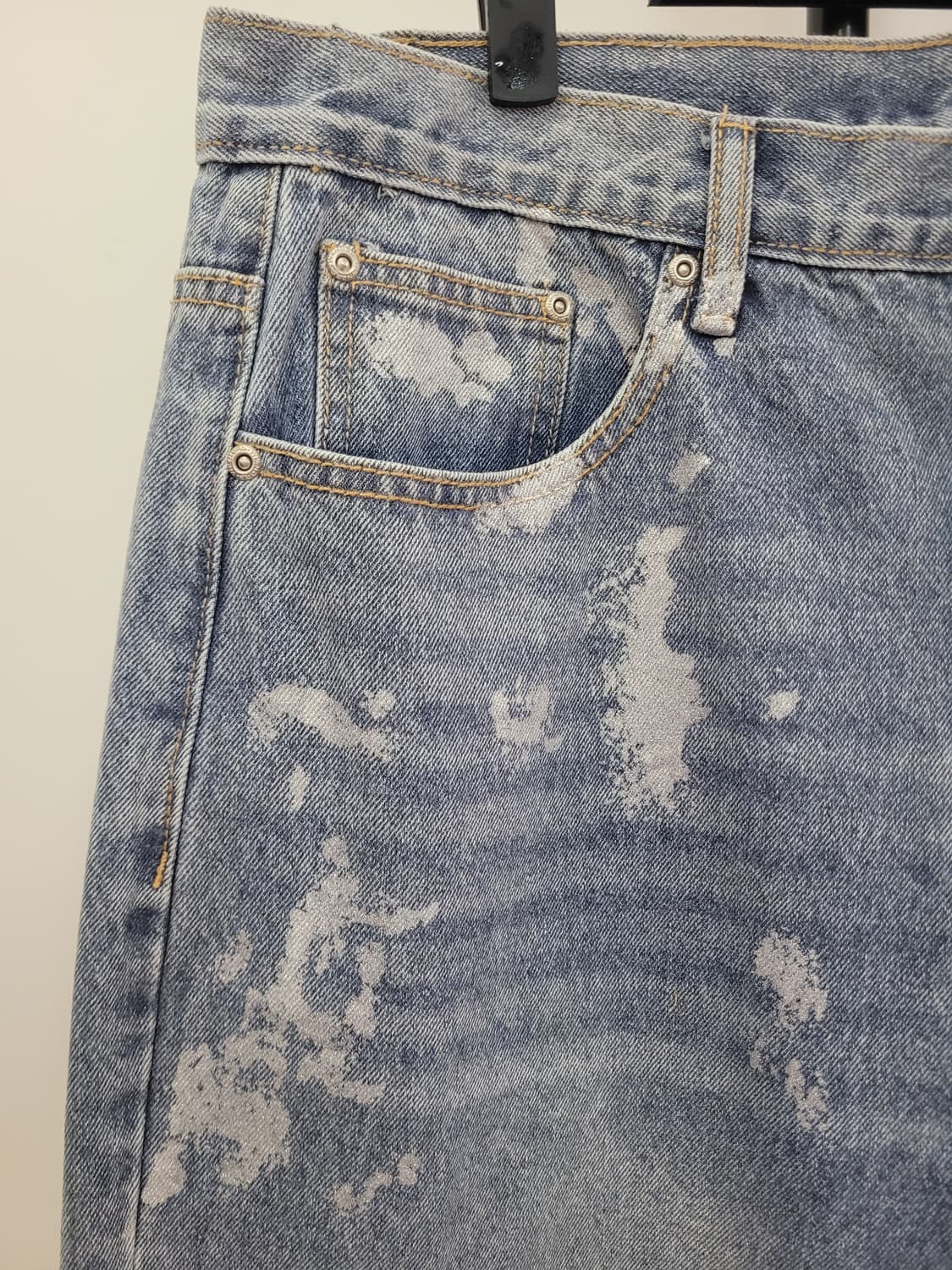 위캔더스 스컬 데님팬츠 XL사이즈 상품이미지2