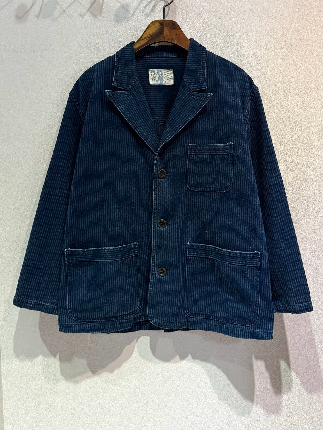 scoop 핀스트라이프 데님 워크 자켓(Made In Japan) 상품이미지2