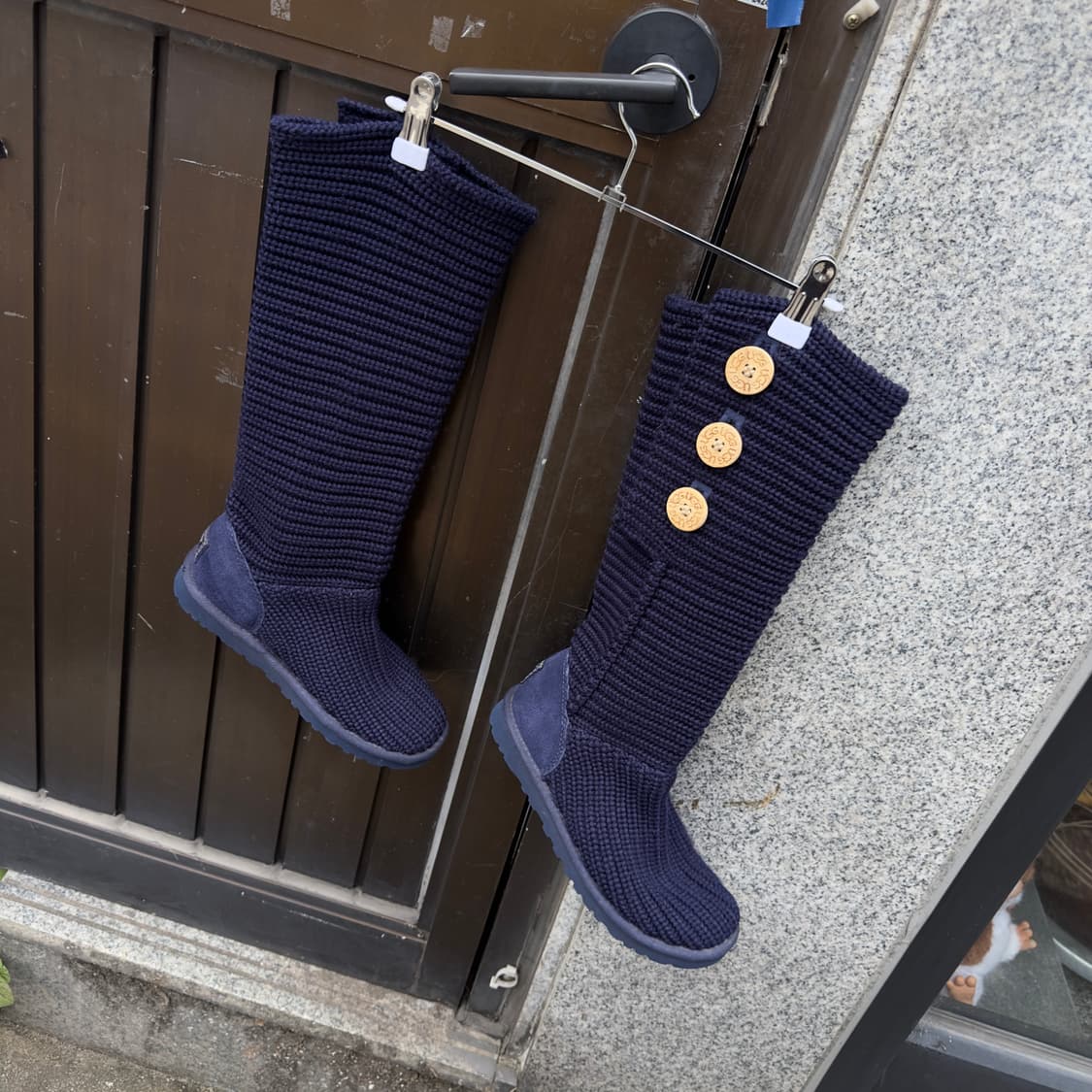 2000s Y2K 니트 카디 어그 부츠 상품이미지4