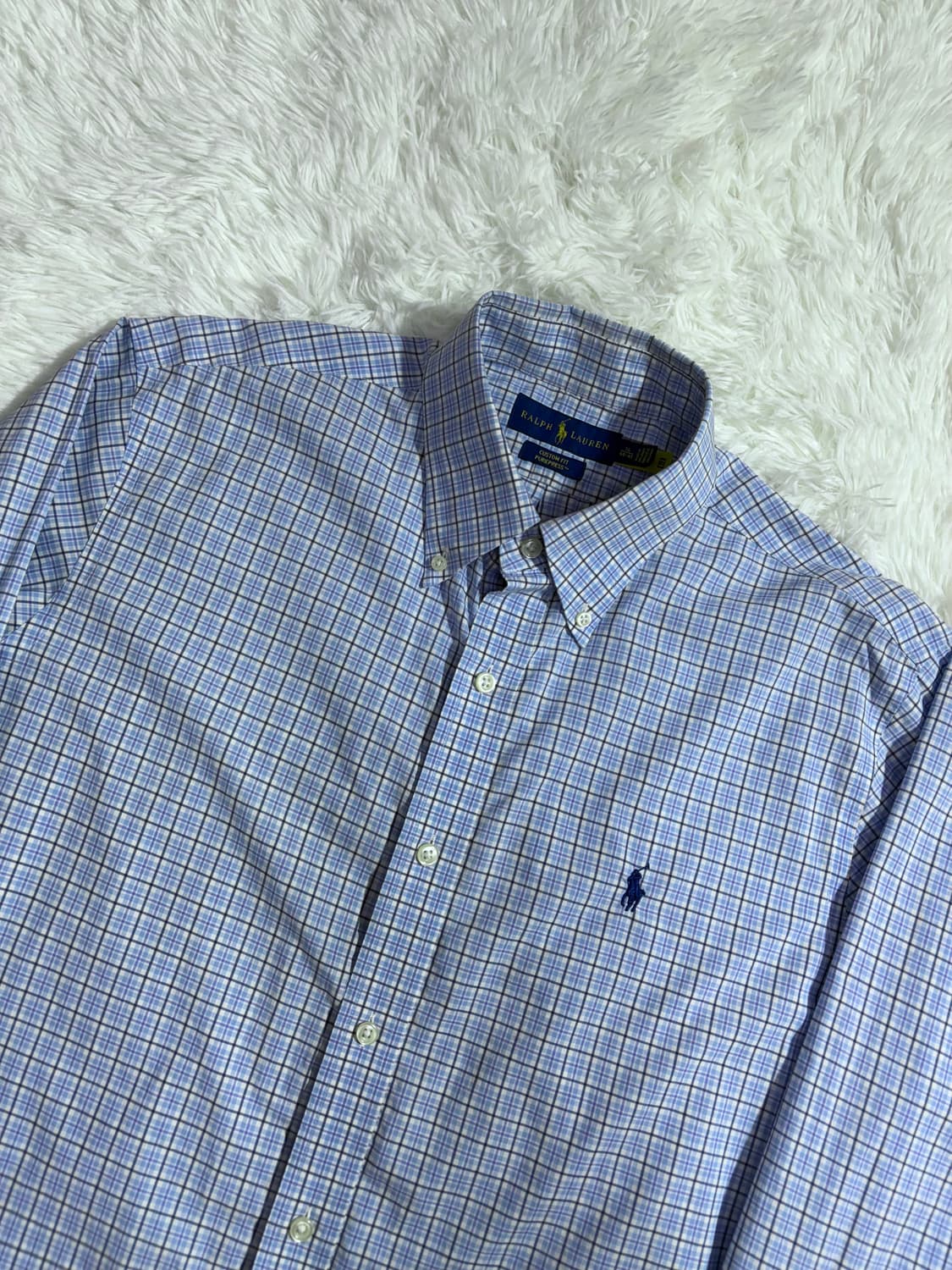 폴로 랄프로렌 QR 포니 체크 셔츠  상품이미지3