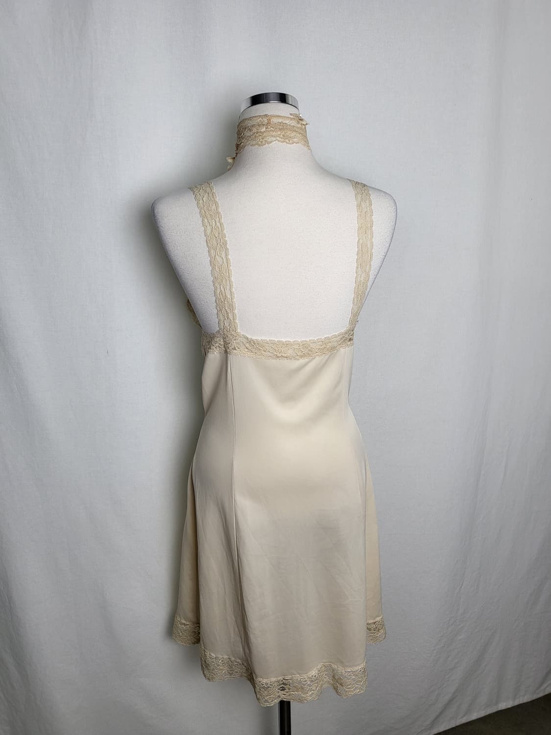 빈티지 크림 베이지 슬립 원피스 상품이미지3