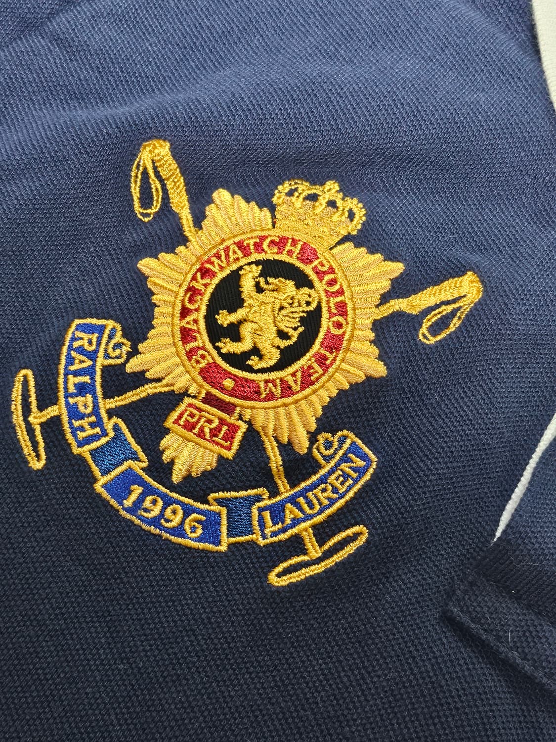 폴로랄프로렌 빅포니 핀터깔 대장급 카라티 카라티셔츠 네이비 M 상품이미지3