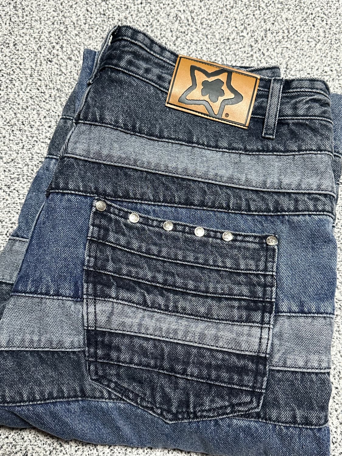 [32] 스타팀 LAYERED STAR JEANS BLUE 스타팀 바지 상품이미지8