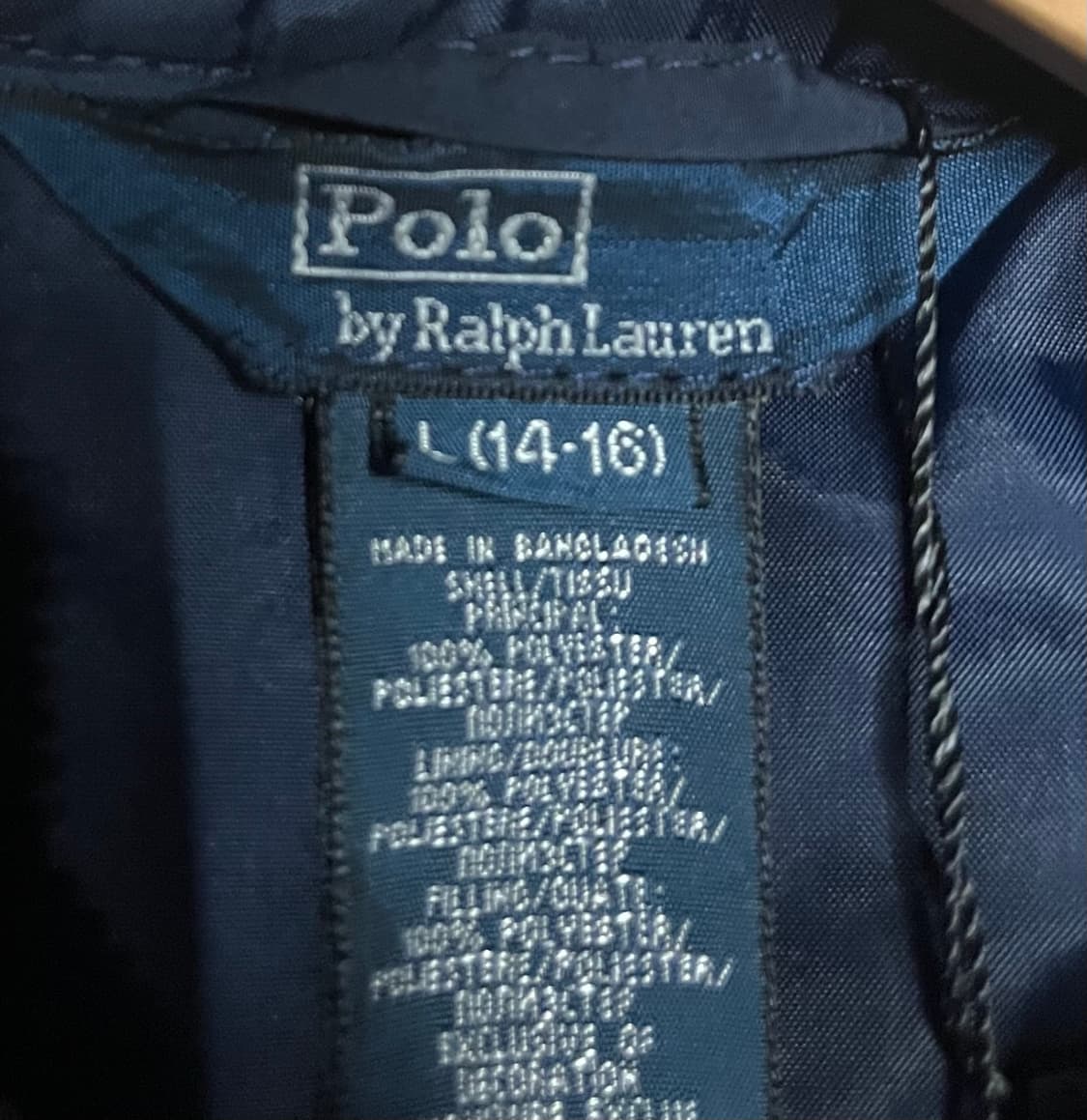 폴로 랄프로렌 네이비 퀼팅 자켓 상품이미지6