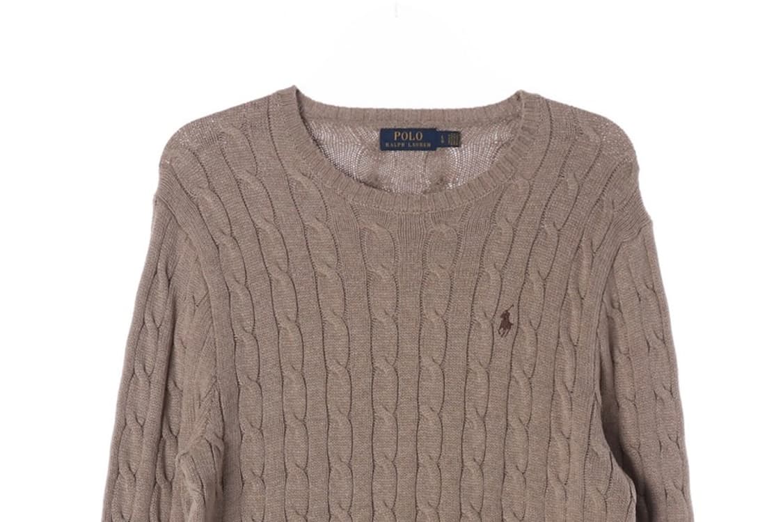 폴로 랄프로렌 라운드넥 꽈배기 니트 L 상품이미지3