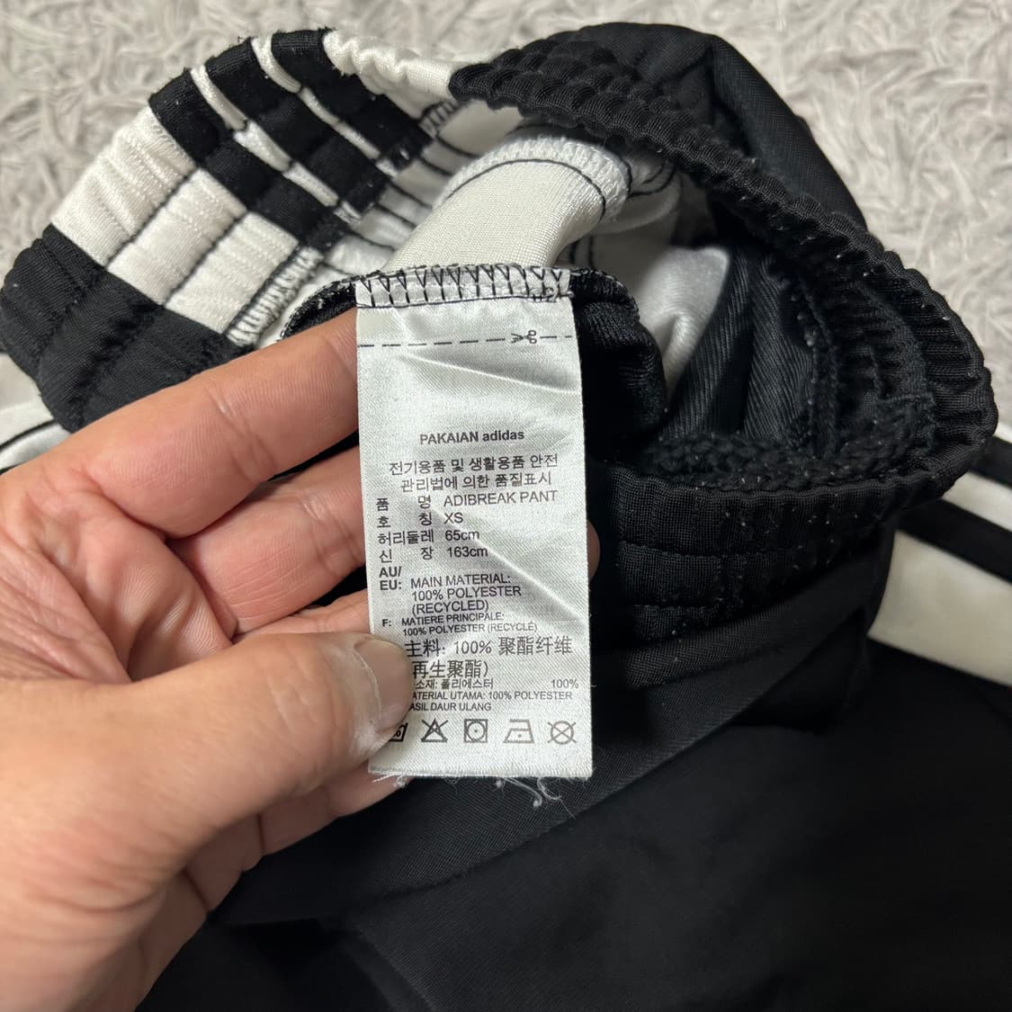 아디다스 블랙 스냅버튼 트랙팬츠 상품이미지4