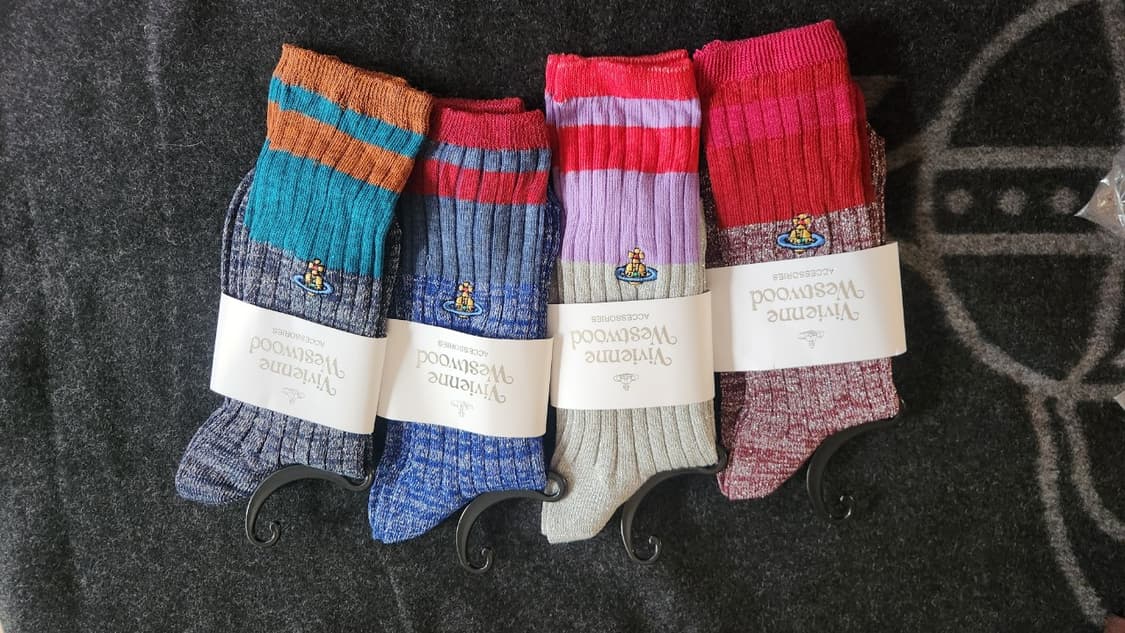 비비안웨스트우드 반짝이 양말 상품이미지1