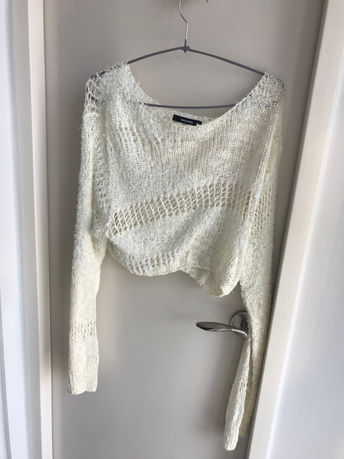 다이애그널 루즈 크롭 니트 상품이미지6