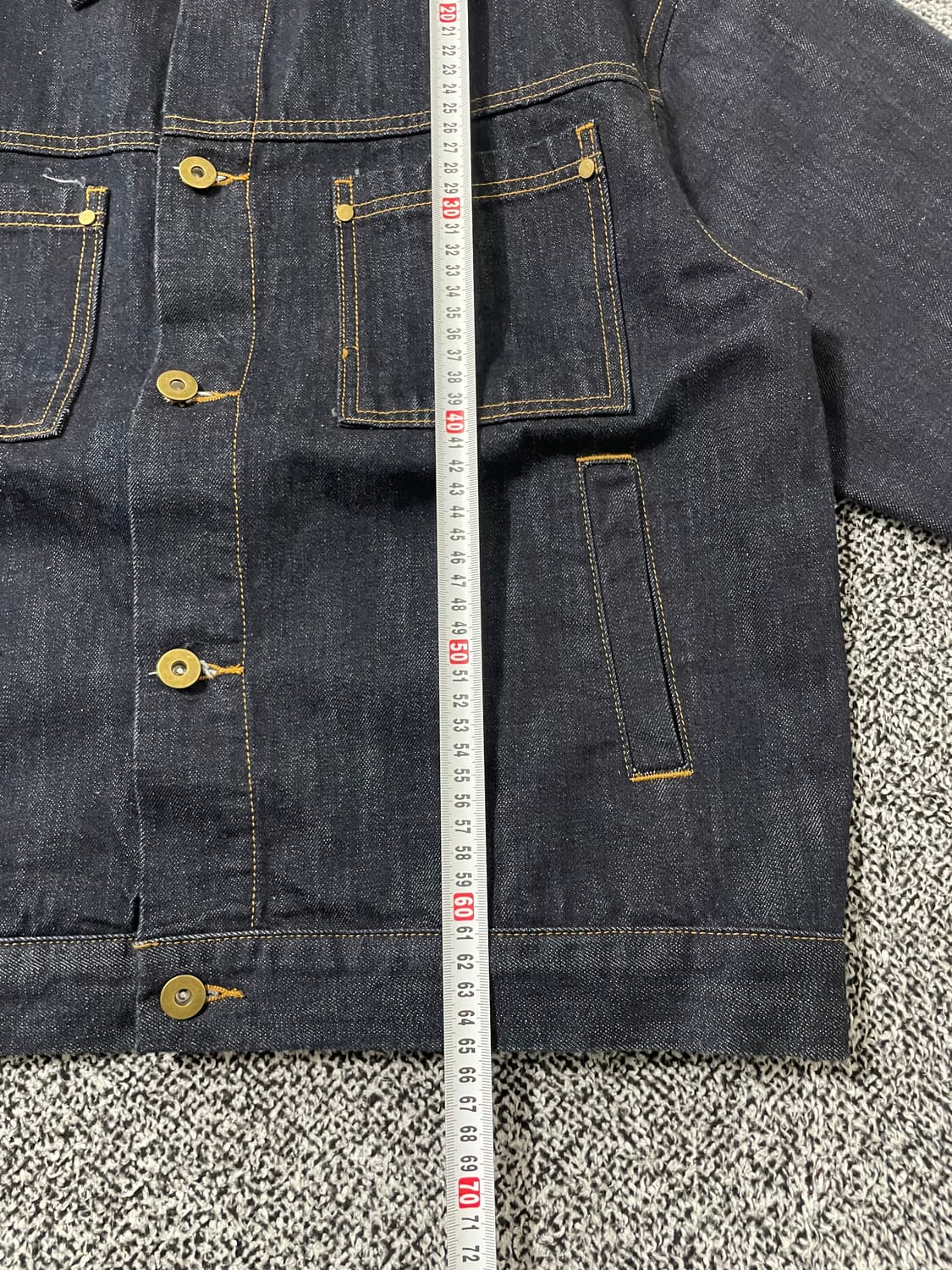 빈티지9. 트릴리온 멀티포켓 진청 데님 자켓 청자켓 남방 점퍼 상품이미지7