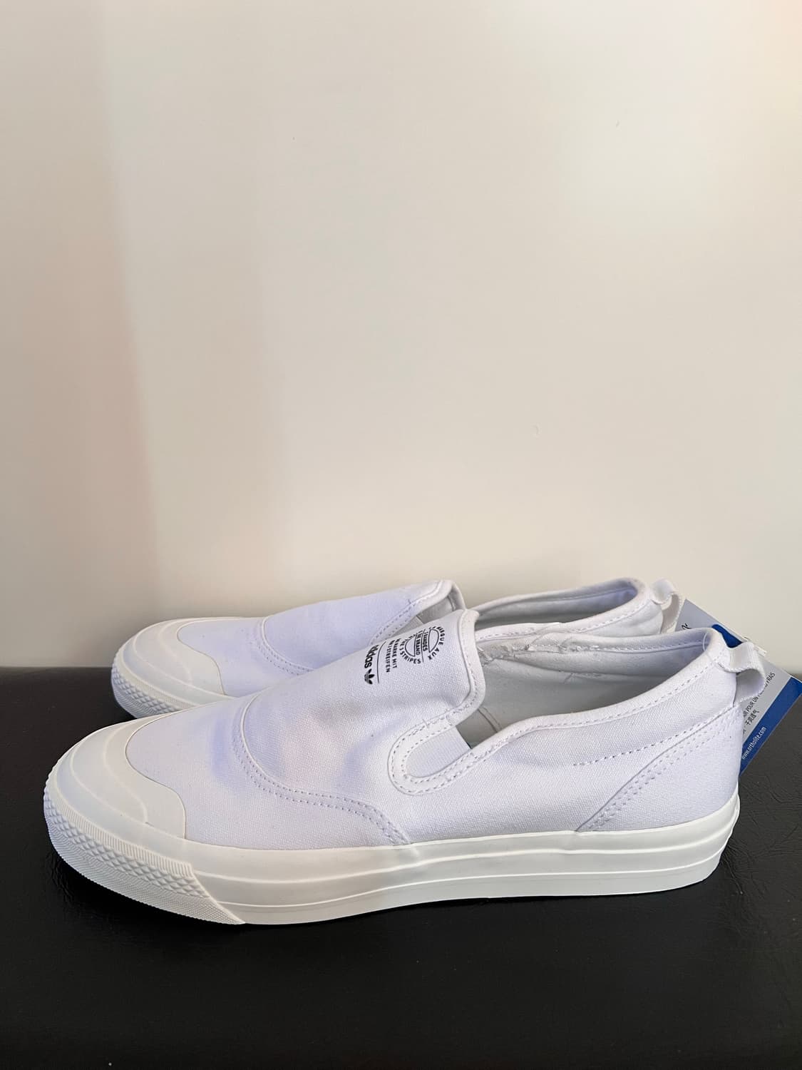 아디다스 니짜 슬립온 화이트 남성 새상품 상품이미지3