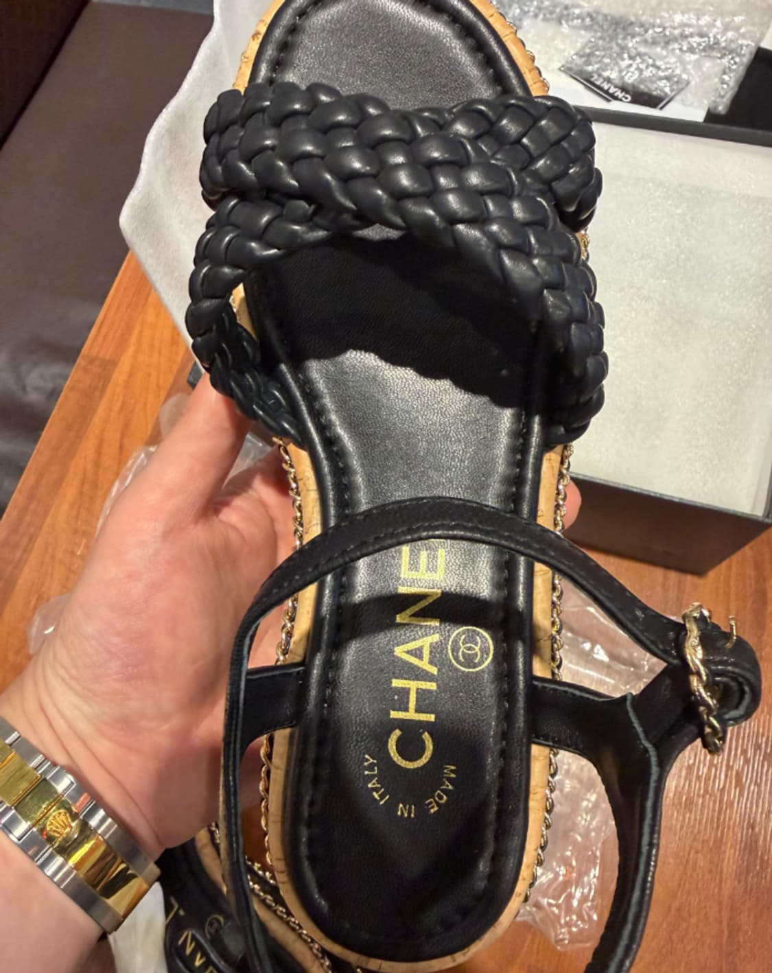 [샤;넬] 새상품 / 샌들 / 약 225 사이즈 / 풀박스 상품이미지2