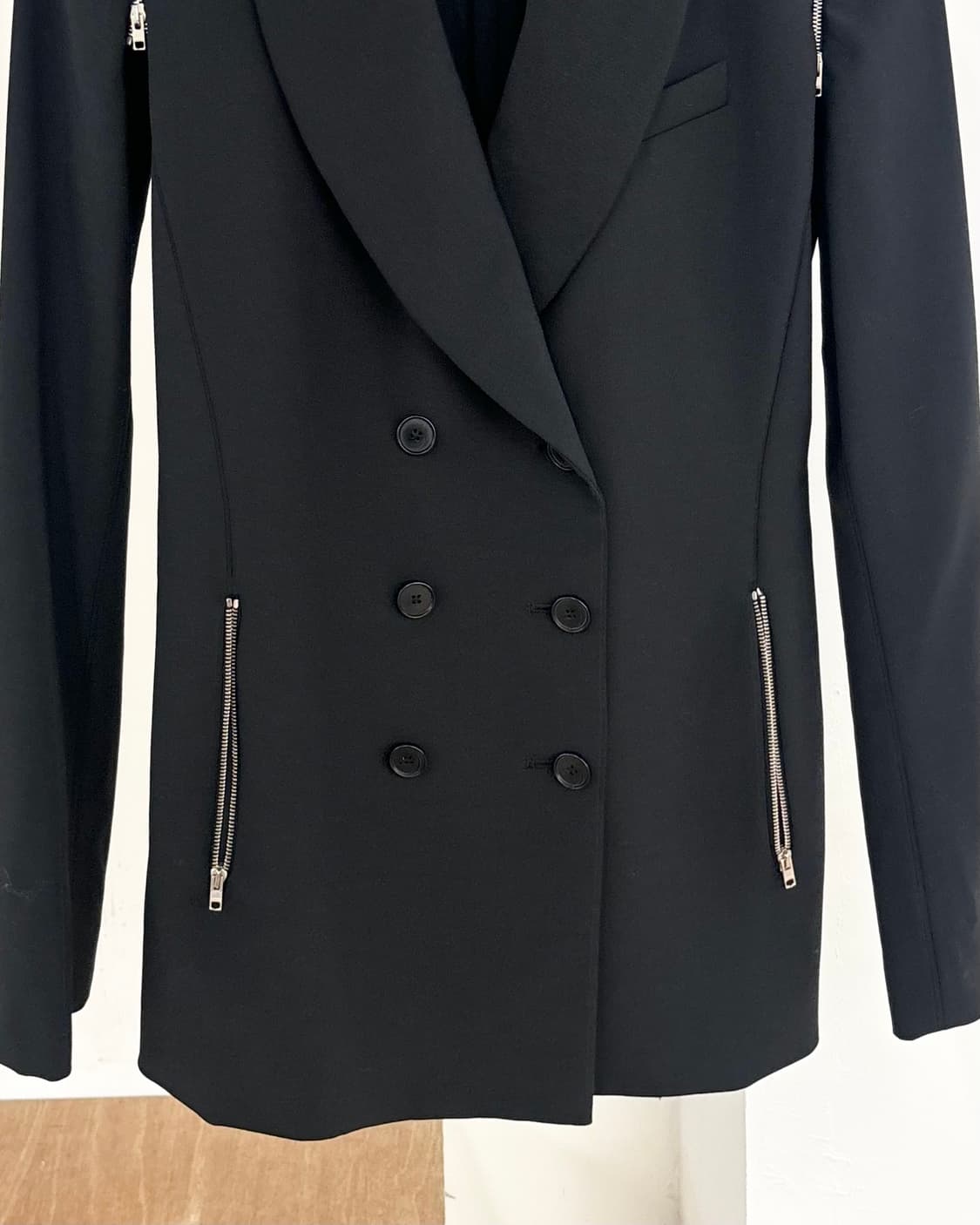 알렉산더 왕 지퍼 더블 브레이스티드 블레이저 상품이미지5