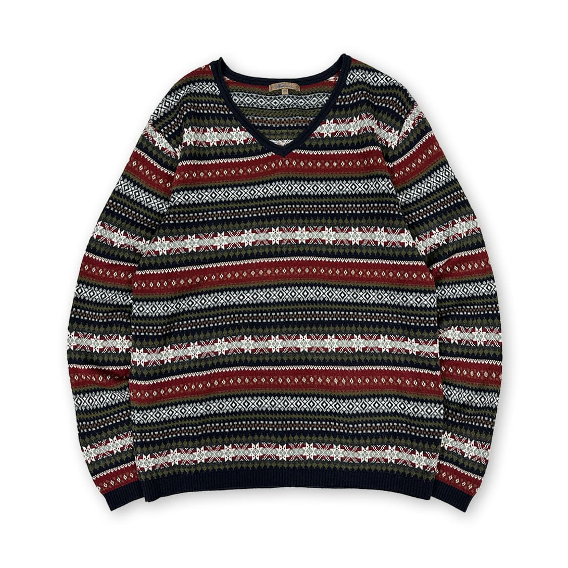 노르딕 패턴 긴팔티 상품이미지1