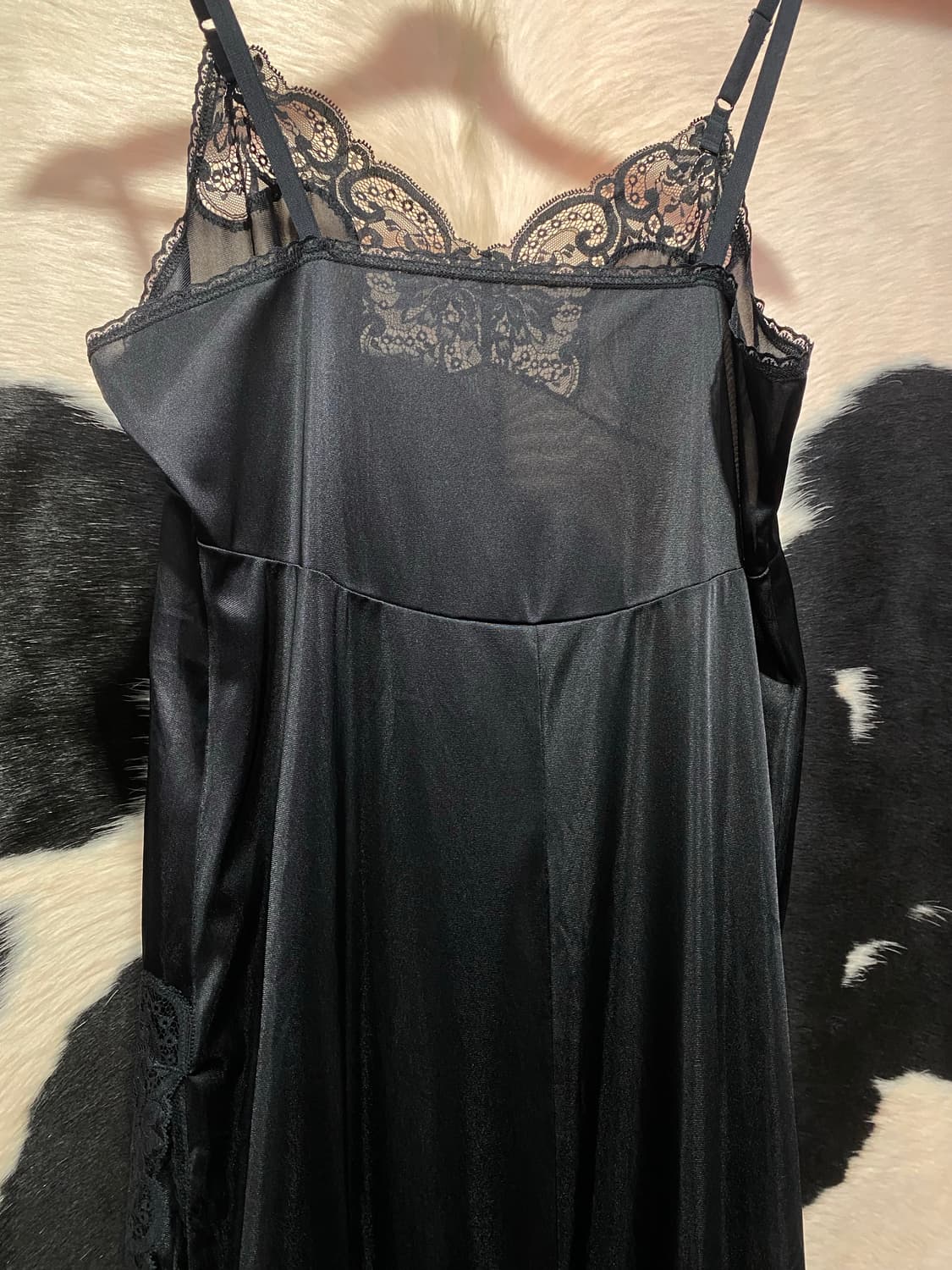 Japanese vtg 언발 트임 레이스 슬립원피스 상품이미지6