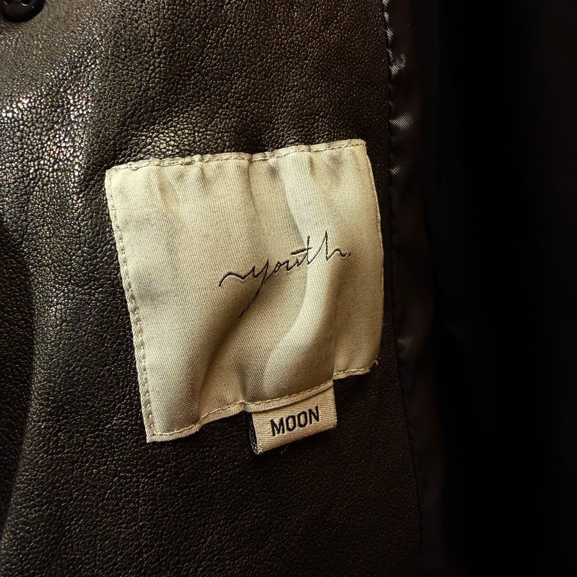 유스 워시드 레더 자켓 M 상품이미지7