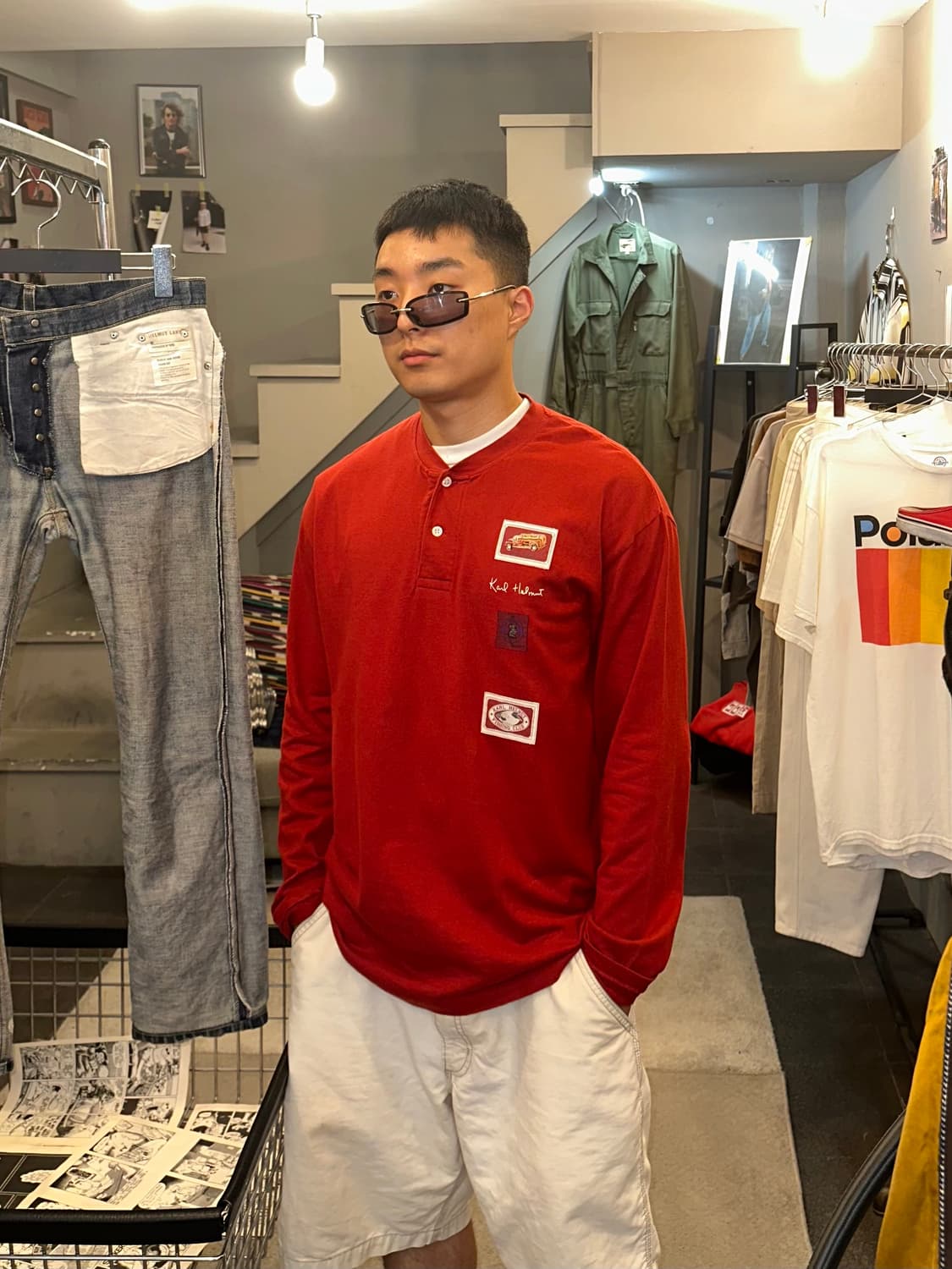 Karl Helmut signature patch logo sleeve 상품이미지1