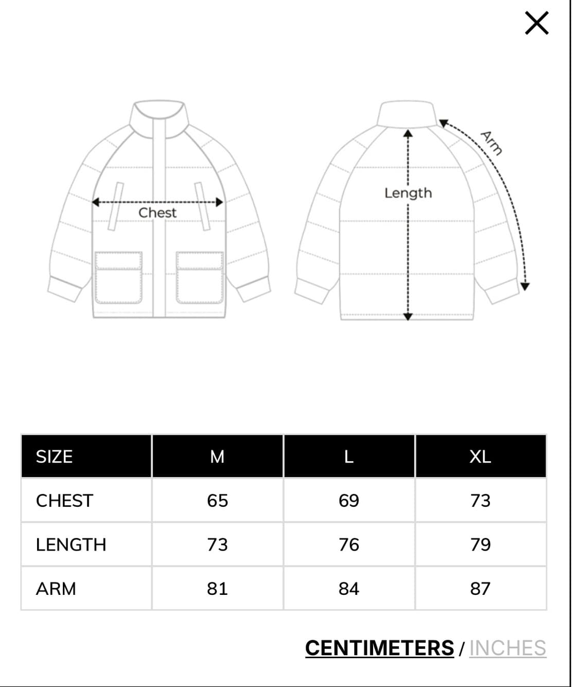 위켄더스 카모 리버시블 패딩 xl 새상품 상품이미지8