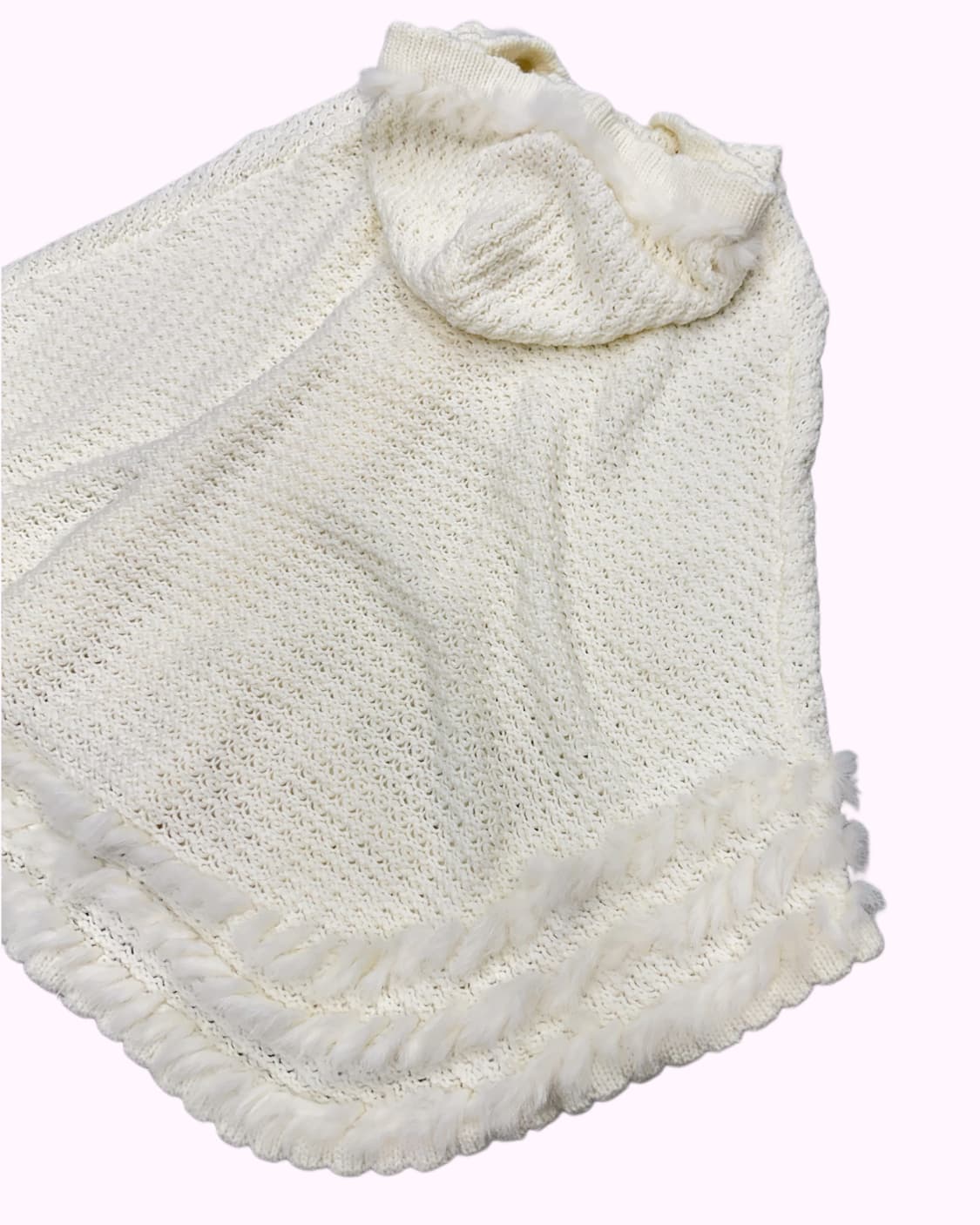 CECIL MCBEE white fur hood cape 상품이미지5